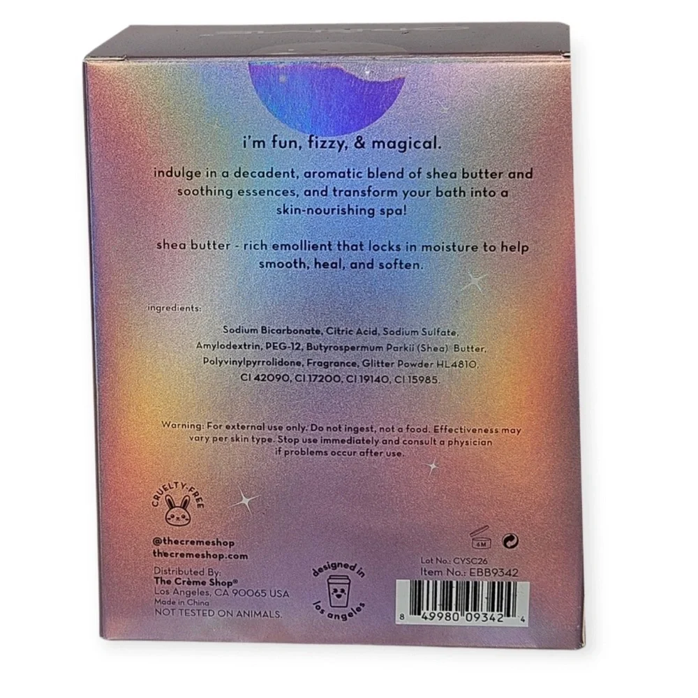 Crème Aromatherapy Bath Bomb - Unicorn Candy, NEW IN BOX - Picture 3 of 3